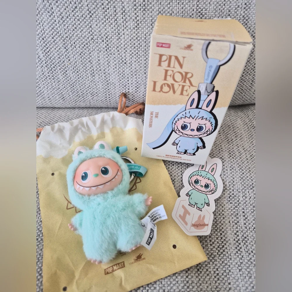 Letter I | Pop Mart Pin For Love Mini Labubu Confirmed Plush Blind Box